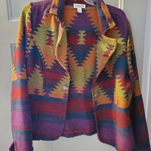 Vintage Coldwater Creek western style blazer
